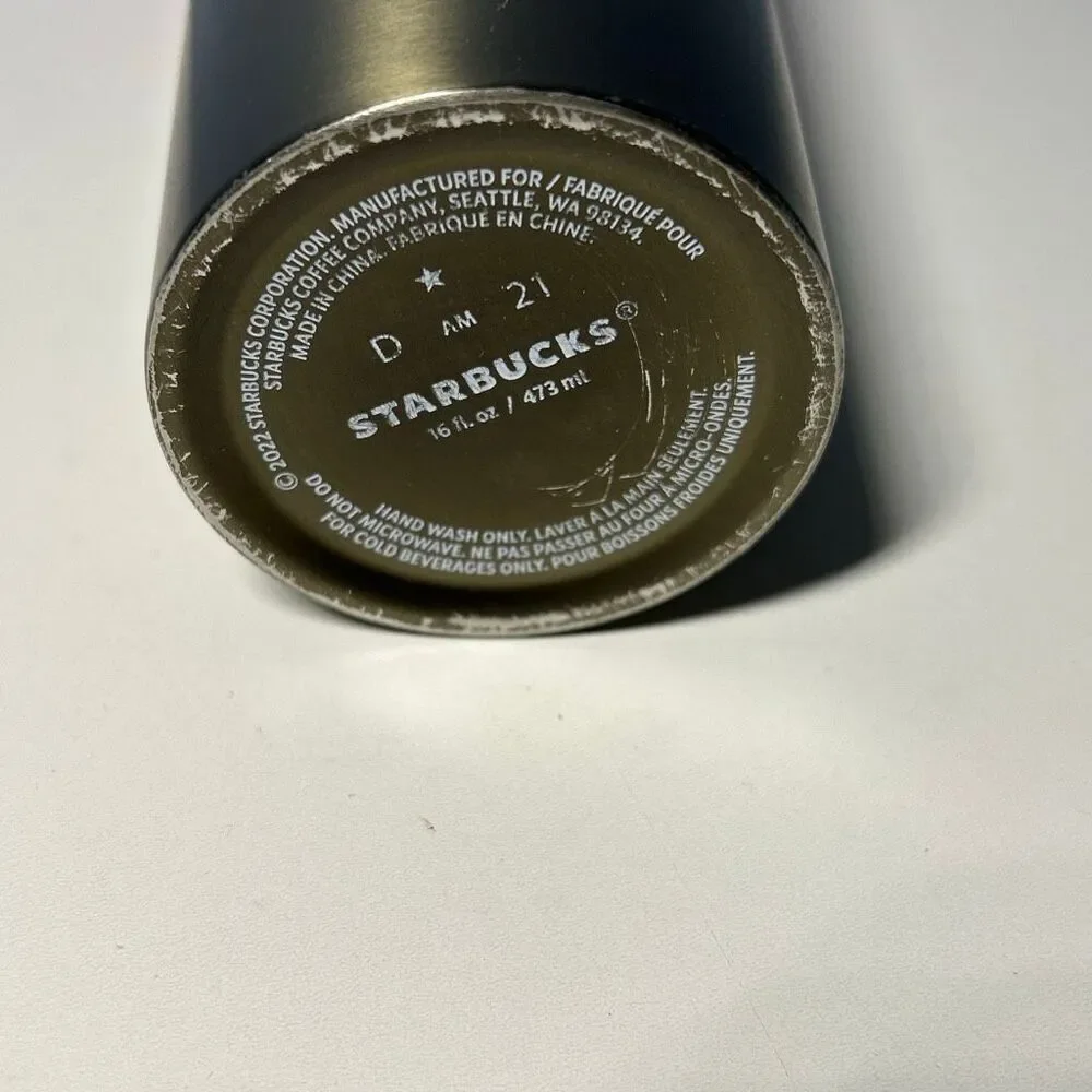 Starbucks 2022 Bronze Cold Brew Tumbler 16 oz